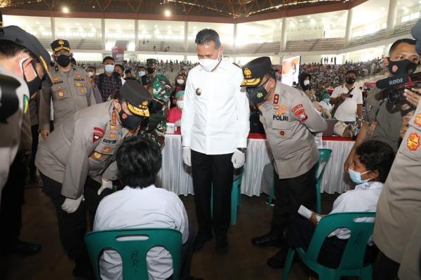 Wagub Musa Rajekshah Dampingi Wakapolri Tinjau Penanganan Covid-19 di Sumut